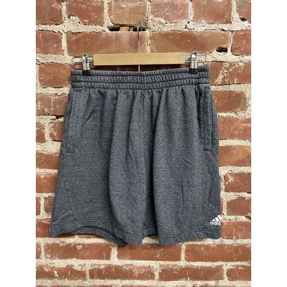 Adidas Mens Gray Athletic Shorts Size Medium - Picture 1 of 3